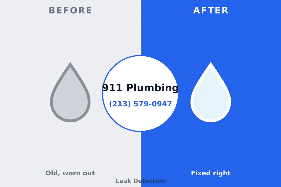 Before and after: plumbing repair Trent Woods, NC